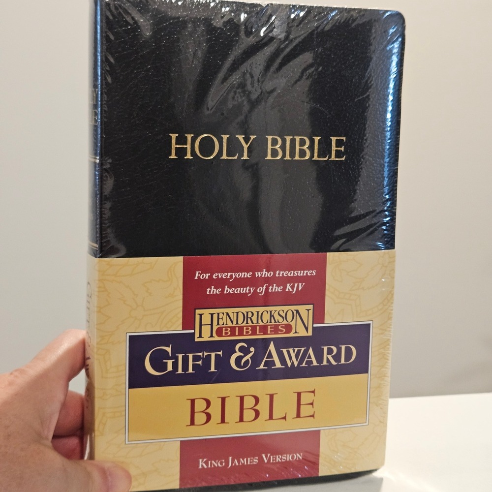 Sealed Hendrickson Bible KJV Black Gift & Award Imitation Leather Red Letter